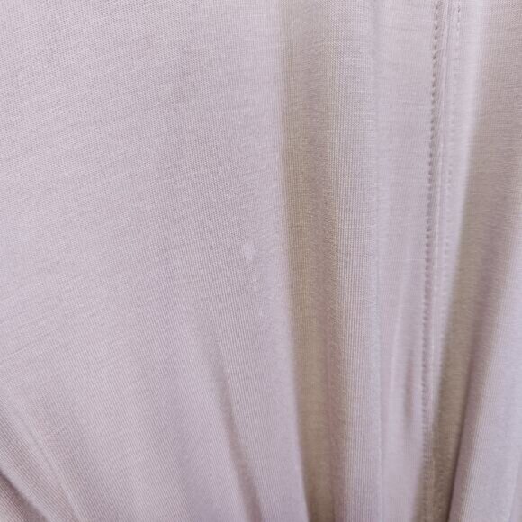 Barefoot Dreams Womens S/M Luxe Milk Jersey Robe Long Duster Dusty Rose Belted - Picture 9 of 11